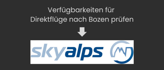 Wir freuen uns auf Sie im Quellenhof. Direktflüge nach Bozen mit Skyalps
